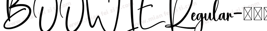 BOOWIE Regular字体转换